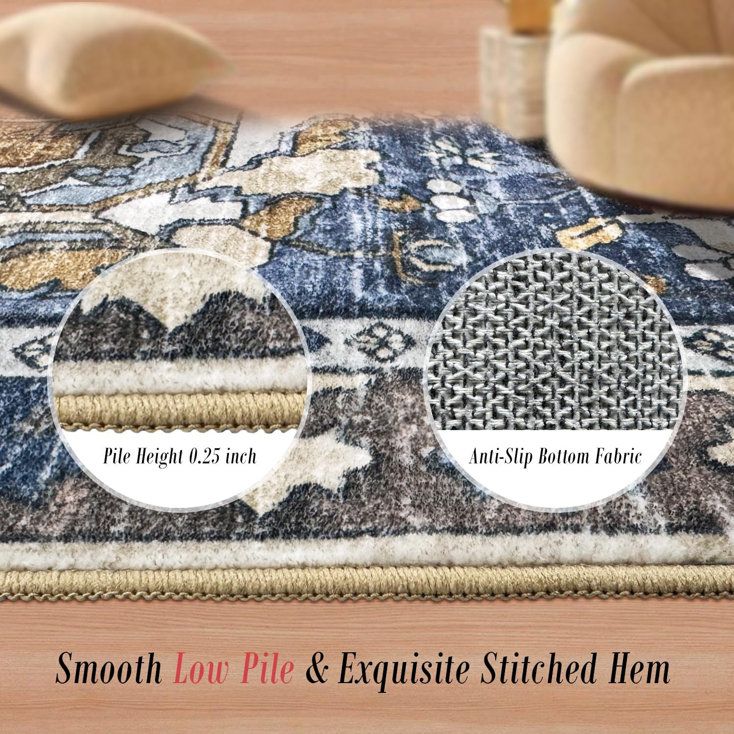 まいちゃん★rathore LINEN-PILE floor RUG Aylin Rug – Lone Fox